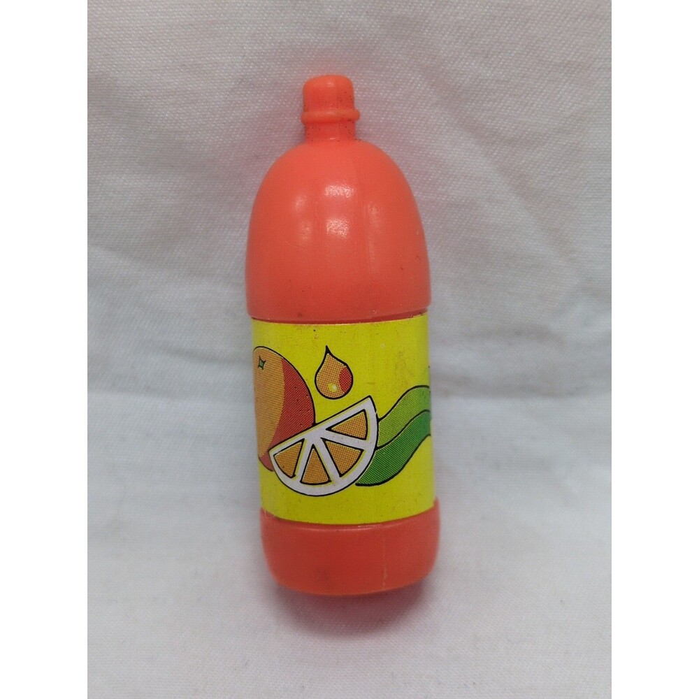 Barbie Doll Orange Soda Bottle Accessory 2"